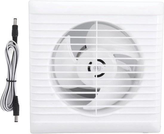 Ventilatore di aspirazione alimentato da energia solare 12V 50W con rete di protezione IP67 impermeabile all'acqua per serra e recinti animali