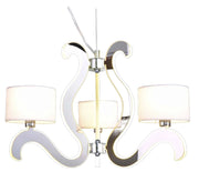 Lampadario a sospensione Candellux Ambrosia cromato LED 6xE14