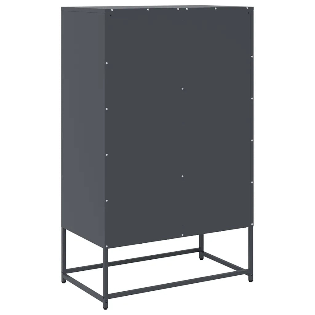 vidaXL Credenza Antracite 68x39x111,5 cm Acciaio