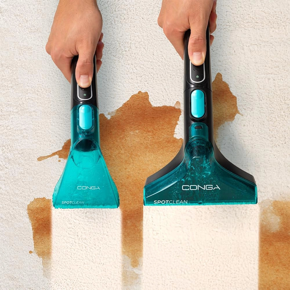 Aspirapolvere Lava Tappeti Conga 3000 Carpetclean, 3in1:Spruzza, Pulisce e Aspira, 400W, 2 Serbatoi - Acqua Pulita e Sporca, Spruzzatore D'Acqua, Raggio D'Azione di 6M, Tubo Flessibile Da 1,2m