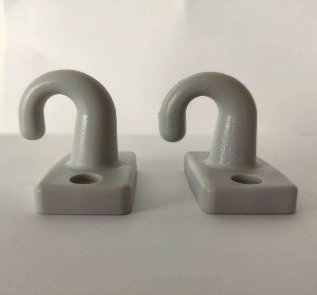 Braccetti Tende da Sole in Alluminio 70 cm Coppia Kit con Occhioli e Ganci Vari Colori
