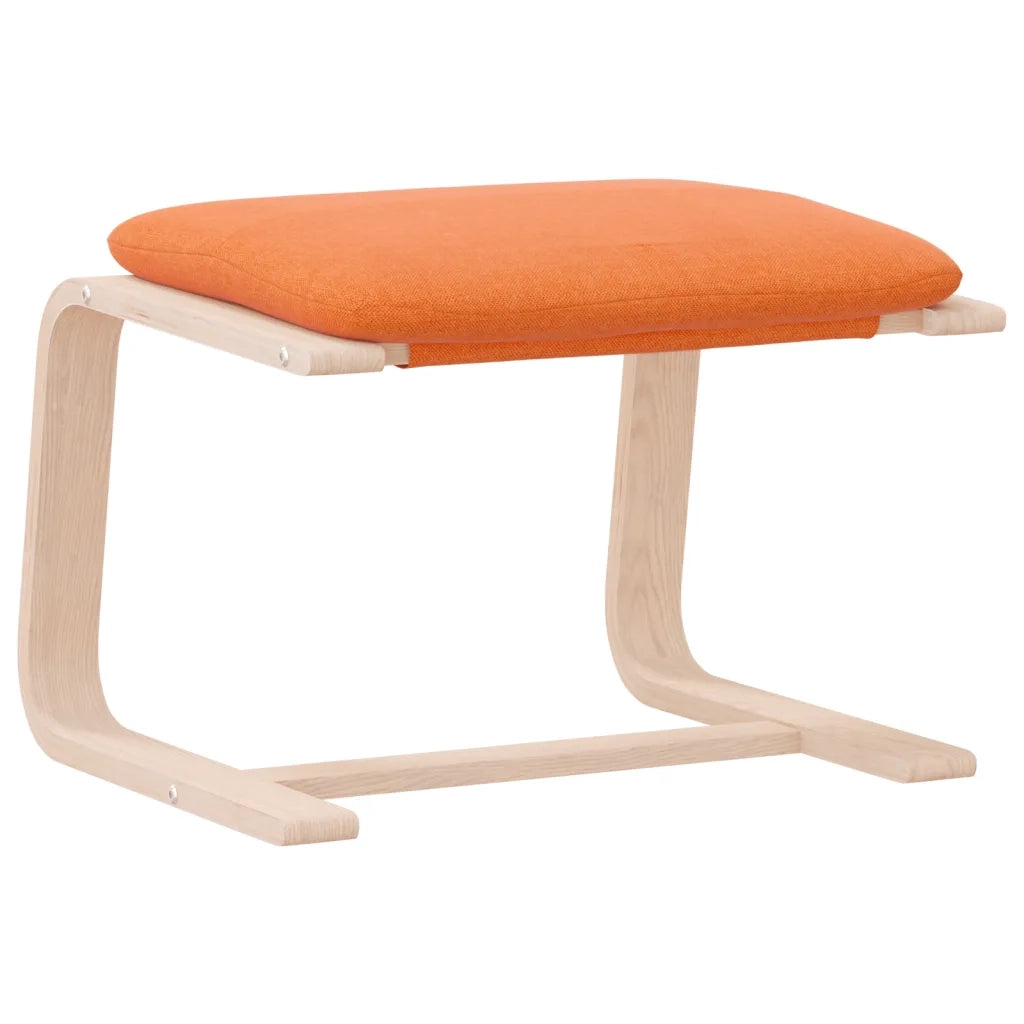 Poggiapiedi Giallo Scuro 51x41x40 cm in Tessuto 351070