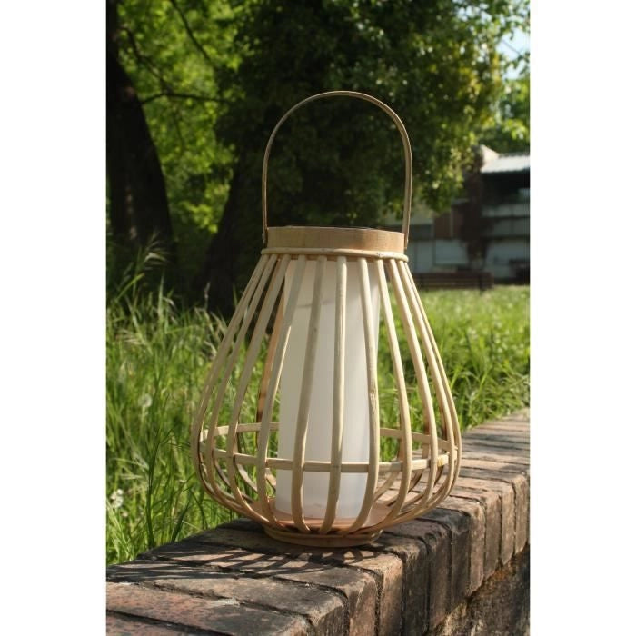 Lampada solare in bambù - Marta - Beige