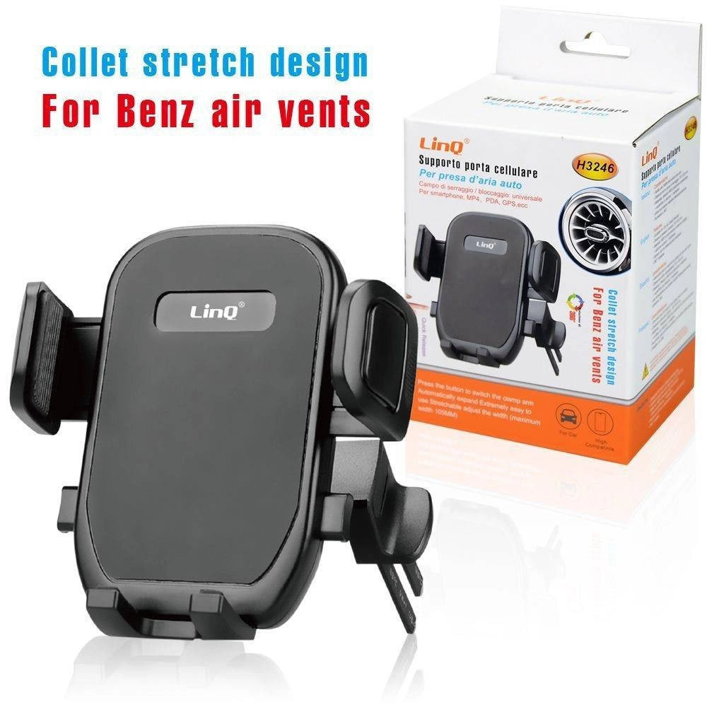 Trade Shop - Staffa Supporto Da Auto Portacellulare Smartphone Presa Aria Mercedes Benz H3246 -