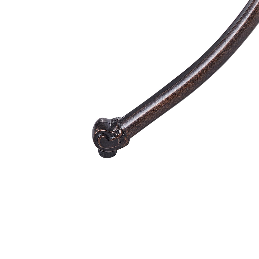 Tavolo da pranzo da giardino marrone alluminio rotondo ø 68 cm Outdoor Vintage