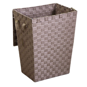 Cesto Portabiancheria in poliestere tortora rettangolarecm 40x30xh53