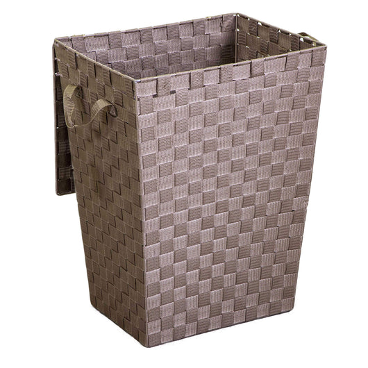 Cesto Portabiancheria in poliestere tortora rettangolarecm 40x30xh53