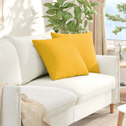 Cuscini da Divano 2 pcs Giallo Chiaro 50 x 50 cm