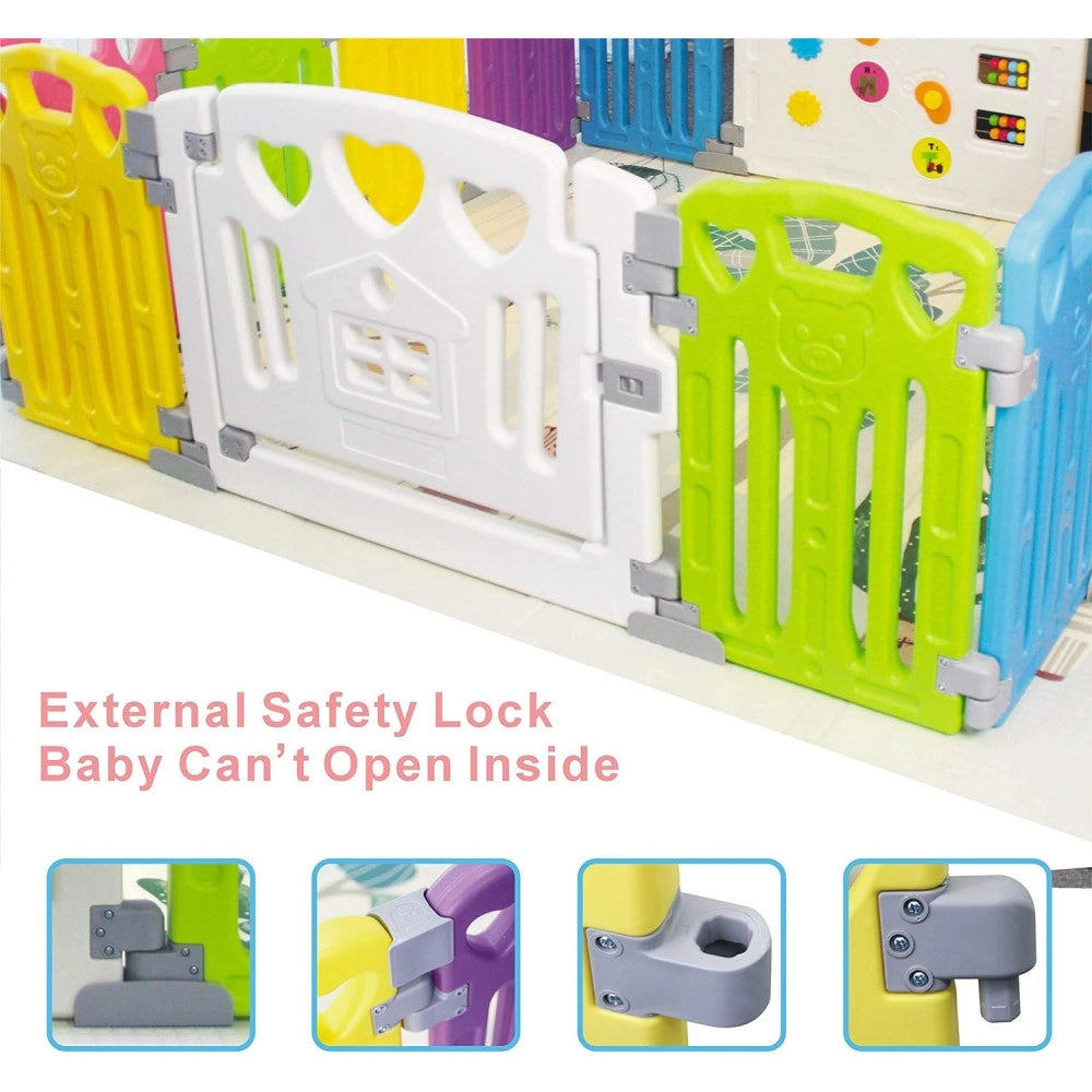 Trade Shop - Box Per Bambini Protezione Barriera Di Sicurezza Recinto Giochi 150x150x60 Cm -