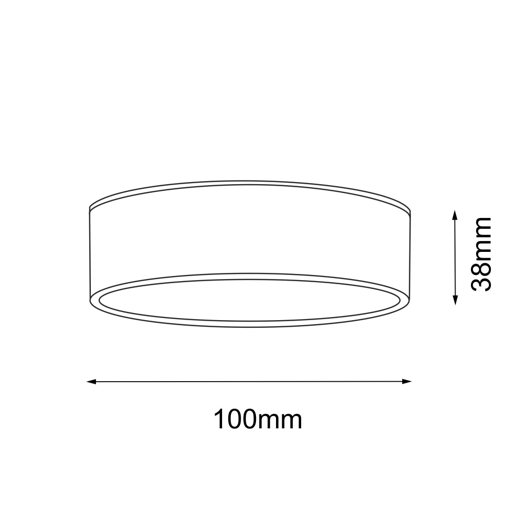 Spot bagno TOTTORI Shilo nero tondo Ø10 LED 10W 4000K