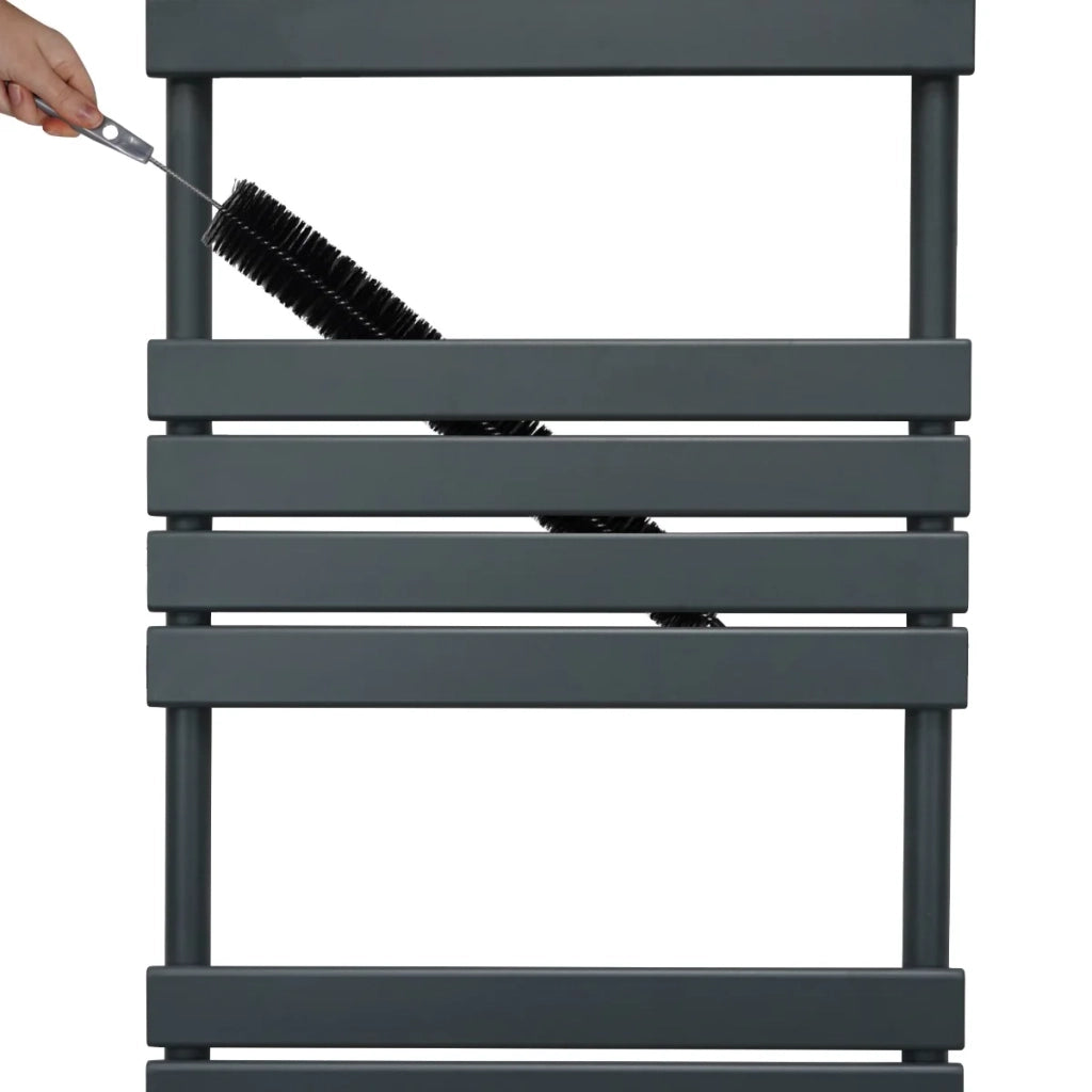 Radiatore per asciugamani design a pannello piatto 1200 x 450 mm per bagno ad incasso  Grigio Antracite
