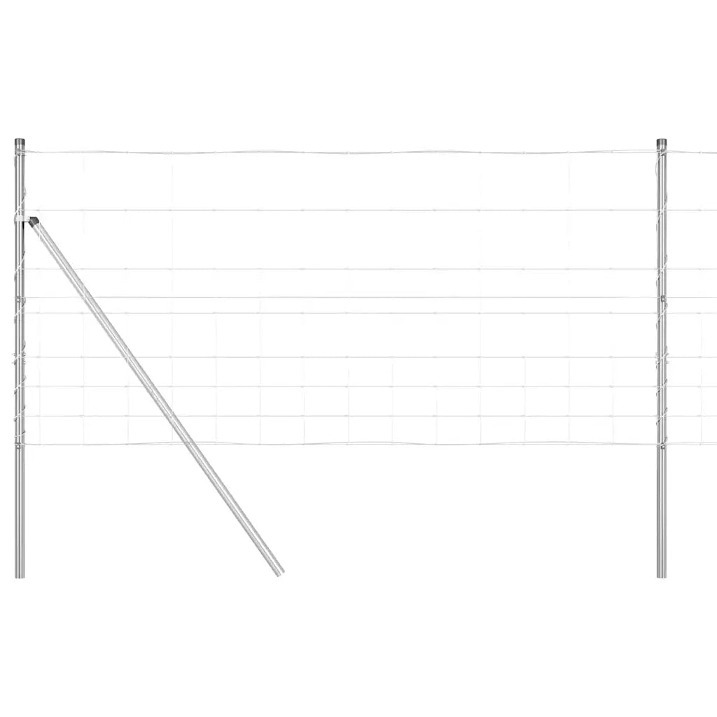 Palo della recinzione Zincato 50 x 1 m Acciaio