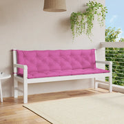 Cuscini per Panca da Giardino 2 pz Rosa 200x50x7 cm in Tessuto 361752