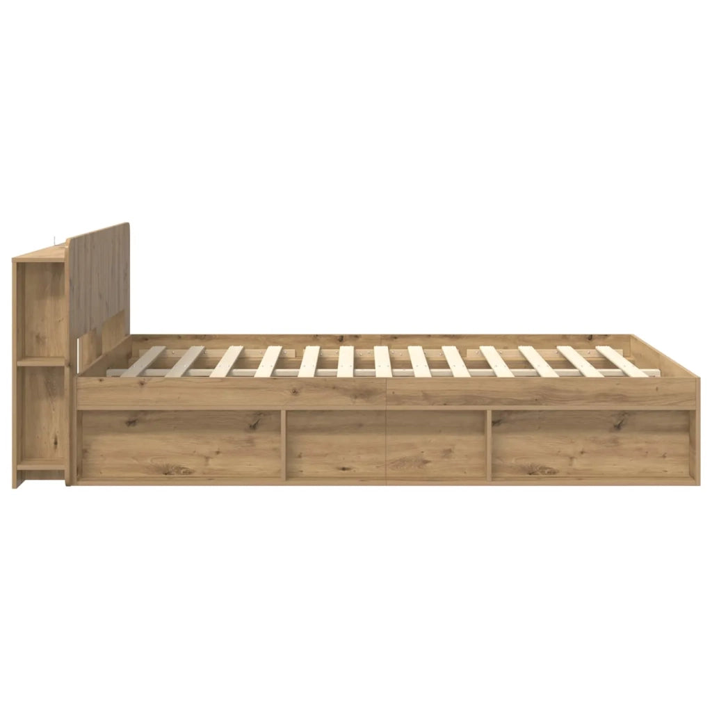 Telaio del letto con storage Rovere Artigianale 140 x 190 cm 3433375