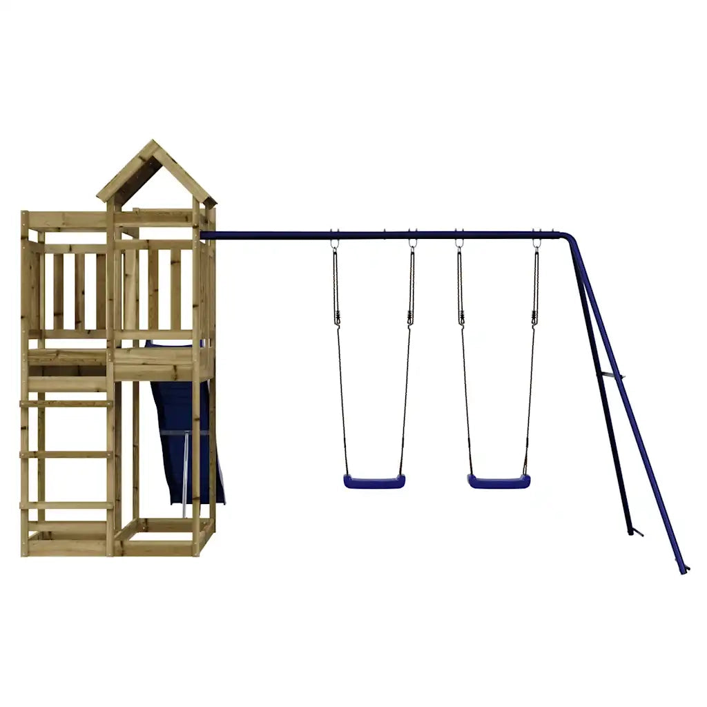 Set da Gioco da Esterno in Legno di Pino Impregnato 3156888