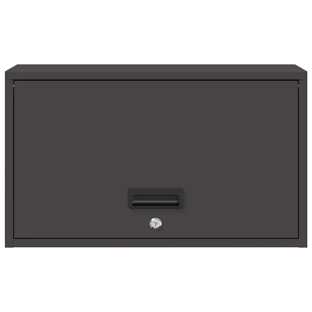Armadio a muro per garage Nero 60 x 33 x 35 cm 883280