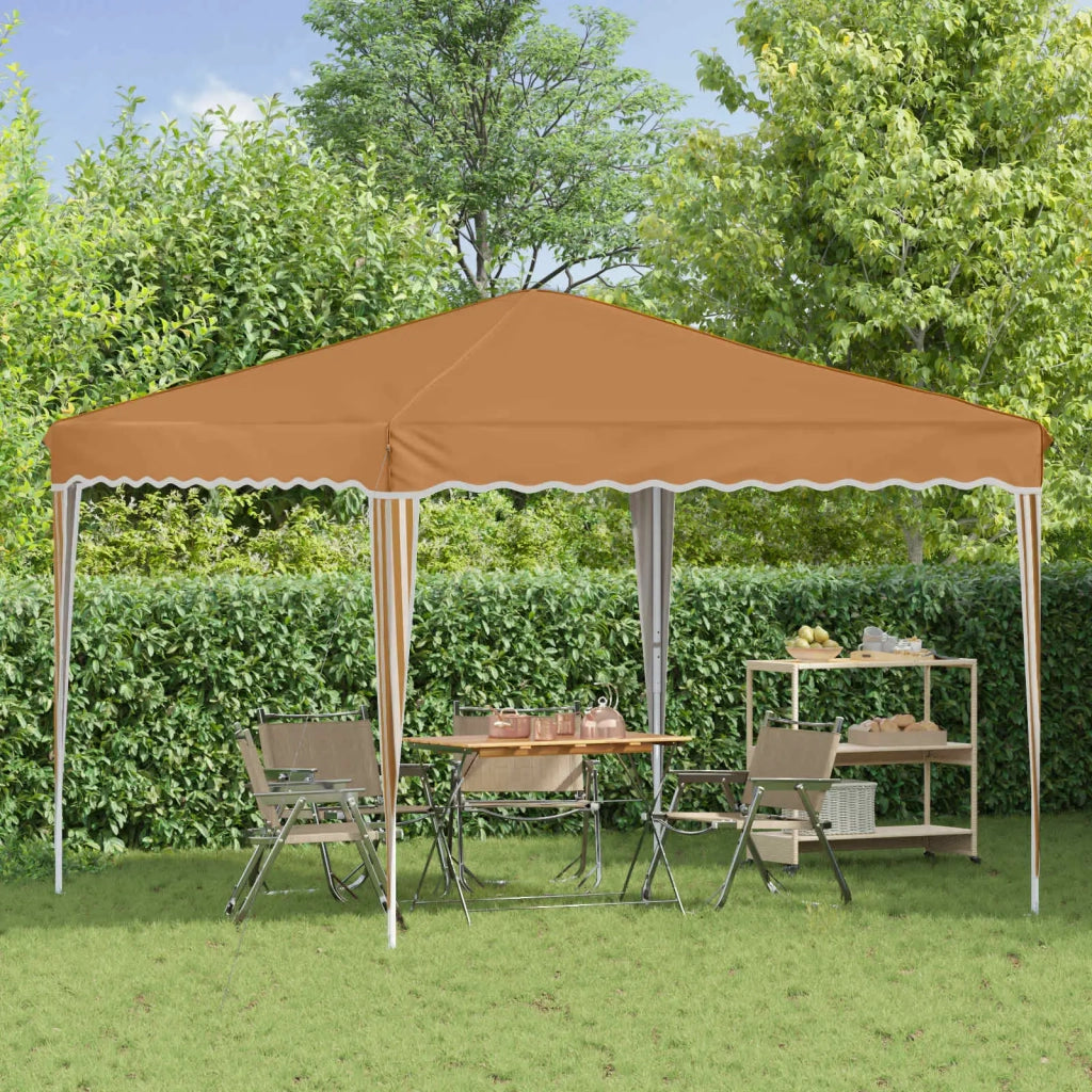 Tenda per feste a pop-up-Gazebo Beige 288 x 288 x 245 cm 426374