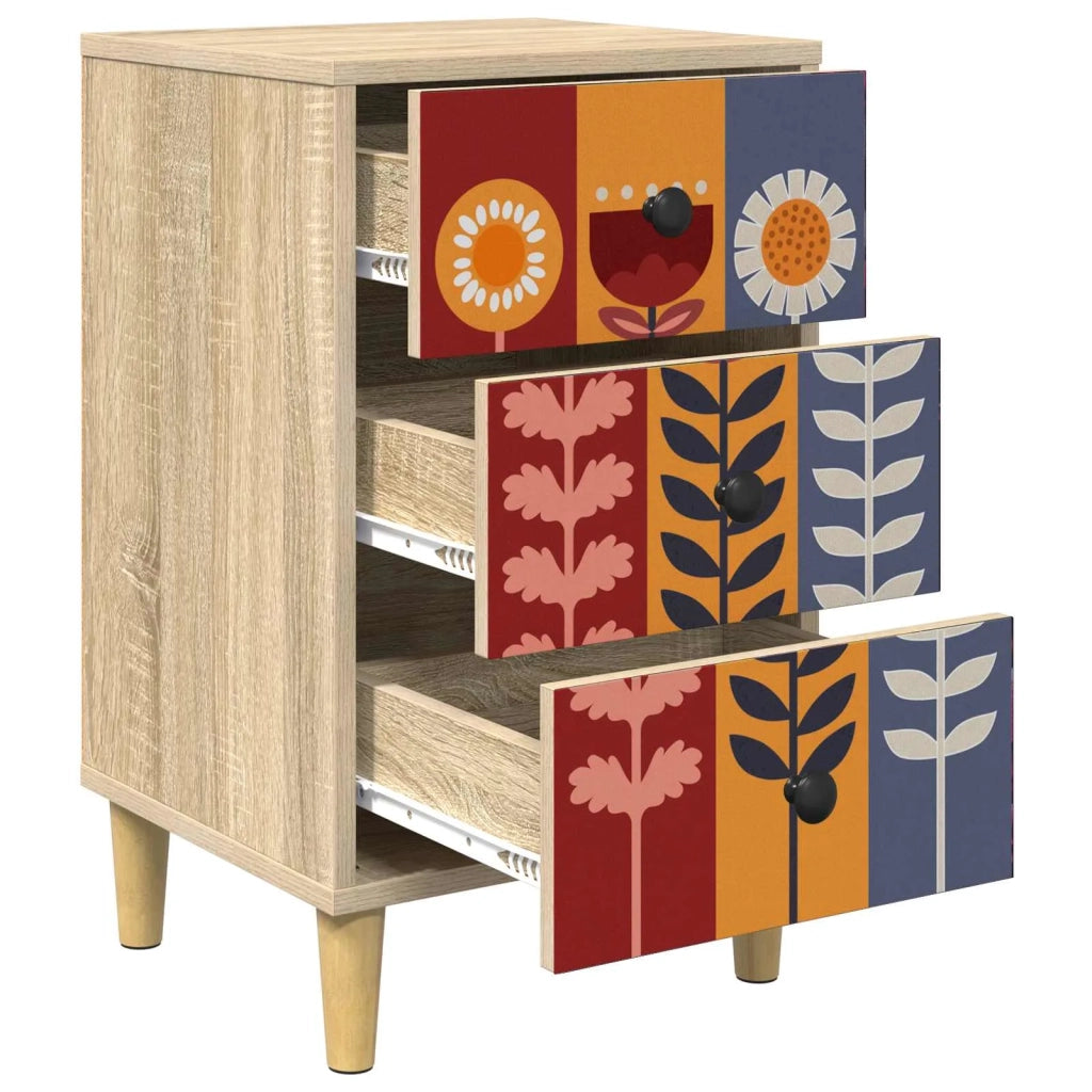 Armadio da Notte ESSEN Rovere Sonoma 36 x 33 x 60 cm 8007295