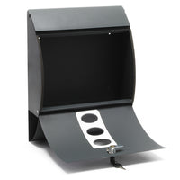 Set Cassetta postale V18 e Telaio di supporto per montaggio a terra, antracite