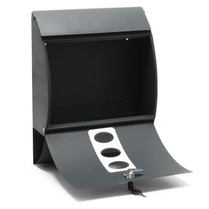 Set Cassetta postale V18 e Telaio di supporto per montaggio a terra, antracite