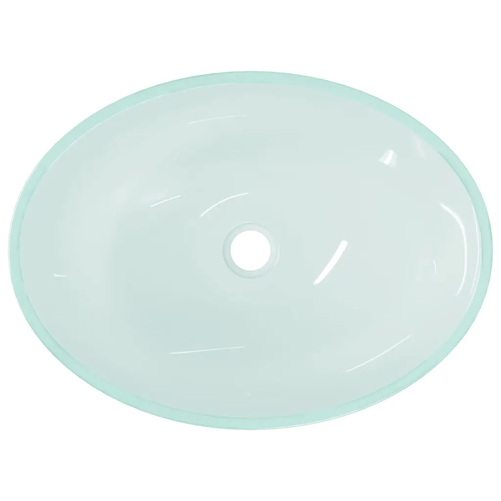 Lavandino in Vetro-Lavabo-Lavello 50x37x14 cm Smerigliato
