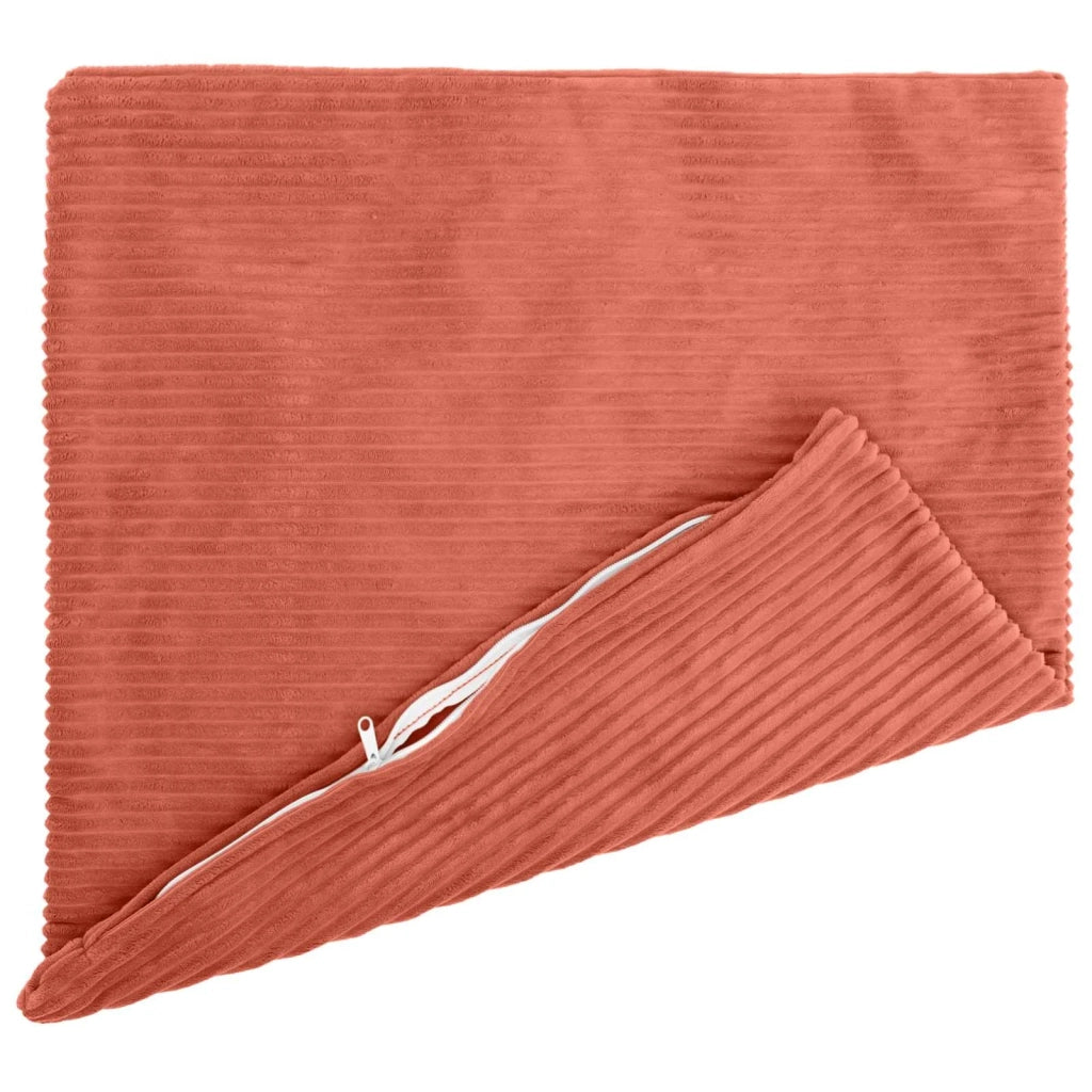 Federa 6 pcs HEERLEN Rosso Arancio 55 x 55 cm corduroy 912294