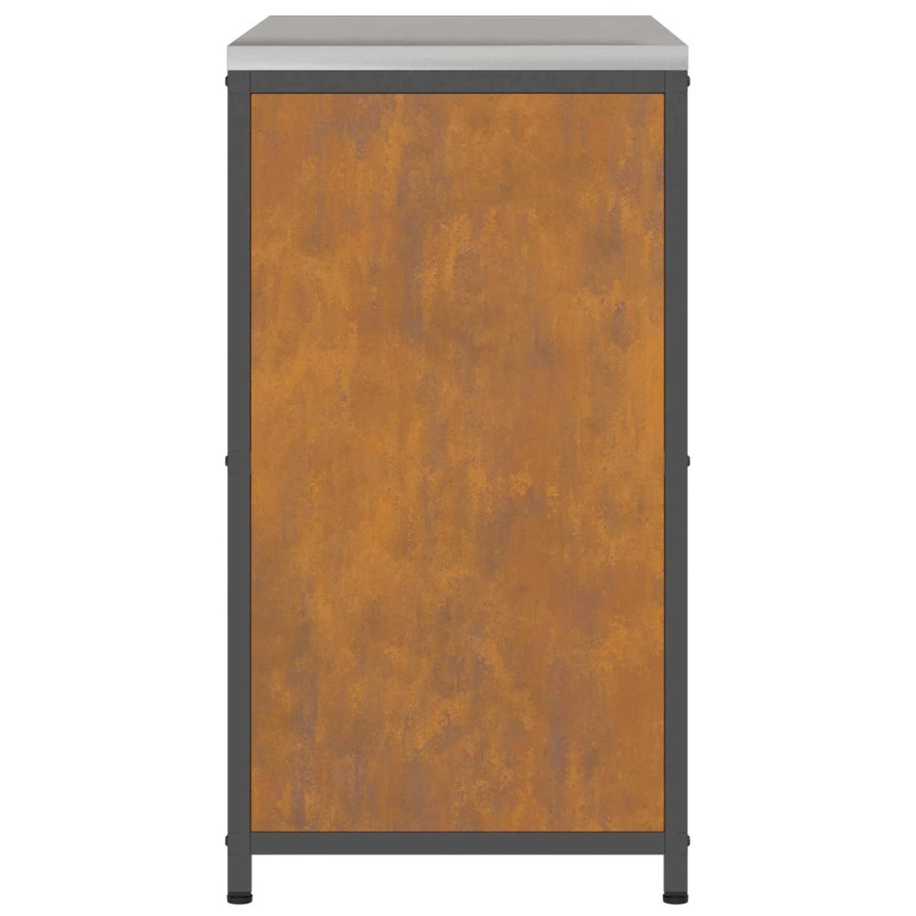 Stoccaggio in cucina con porta Ruggine 90 x 50 x 92 cm Acciaio 874988