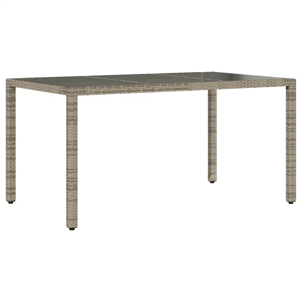 Set BistrÃ² da Giardino 5 pz con Cuscini in Polyrattan Grigio