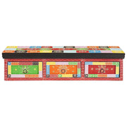 Mobile TV | Armadietto TV | Mobile Porta TV Multicolore 100 x 30 x 24 cm Legno massello di mango