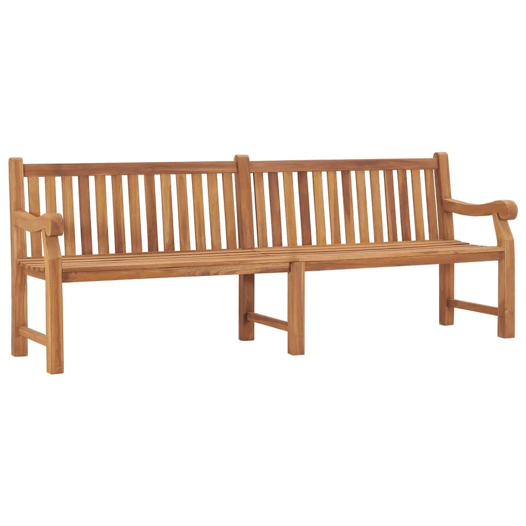 Panca da giardino mobili da esterno per patio terrazza 228 x 69 x 92 cm legno massello di teak 02_0011304