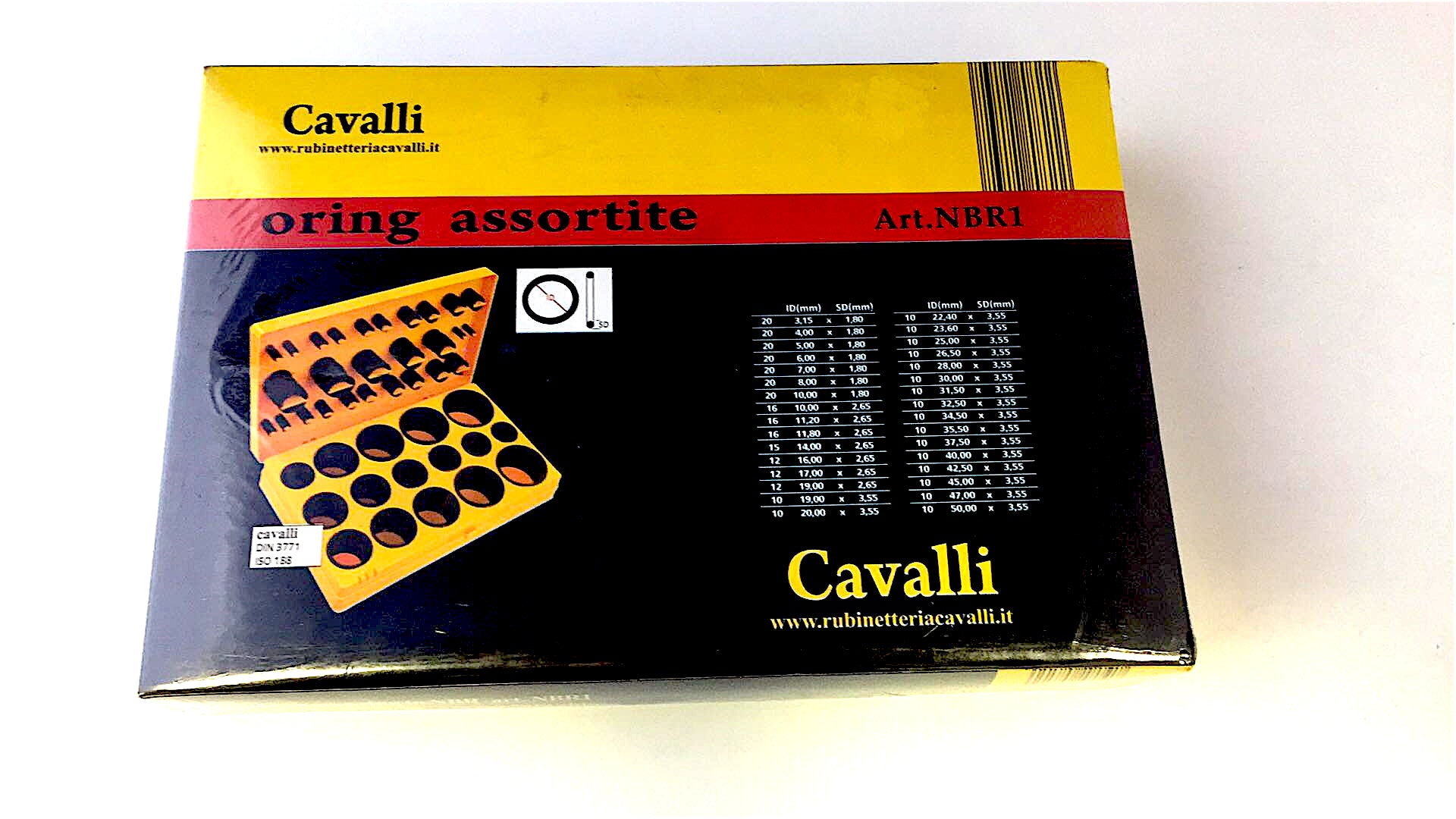 Confezione cassetta con ricambi per Guarnizioni, di diverse misure