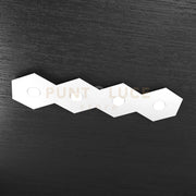 HEXAGON APPLIQUE-PLAFONIERA 4 LUCI BIANCO 1142-4L-BI