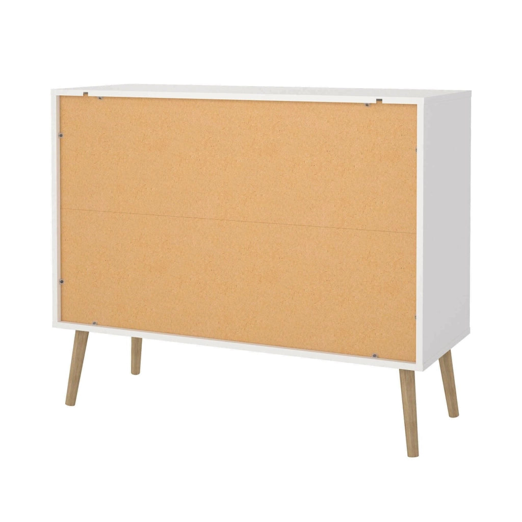 Cassettiera Pelagie, Settimino multiuso, Comò camera da letto, Mobile con cassetti, 99x39 h82 cm, Bianco