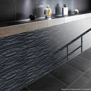 Sticker Murali da Cucina Autoadesivi - Nero Grigio - 48 pezzi Murali Autoadesivi