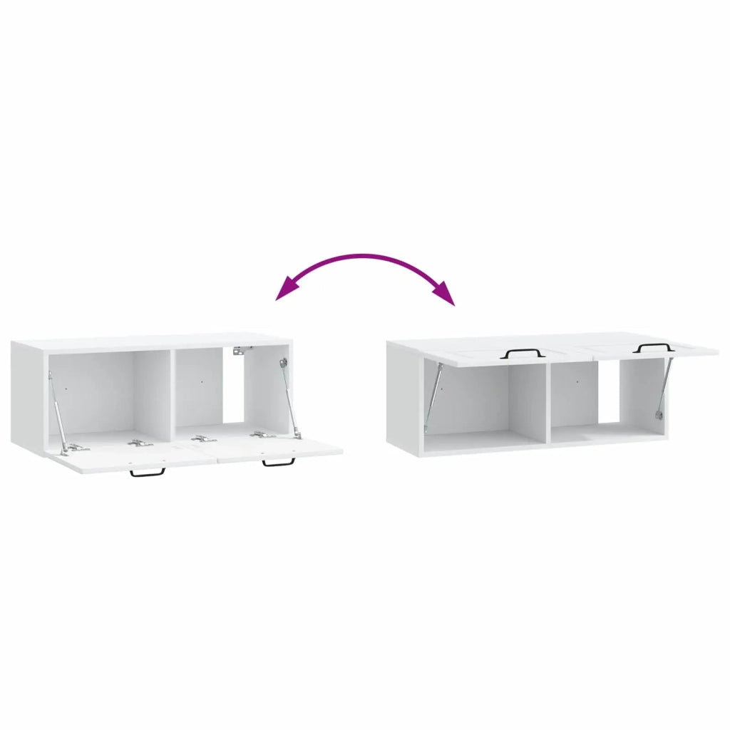 Mobile Porta TV da Muro Bianco 78,5 x 31 x 30 cm 899395