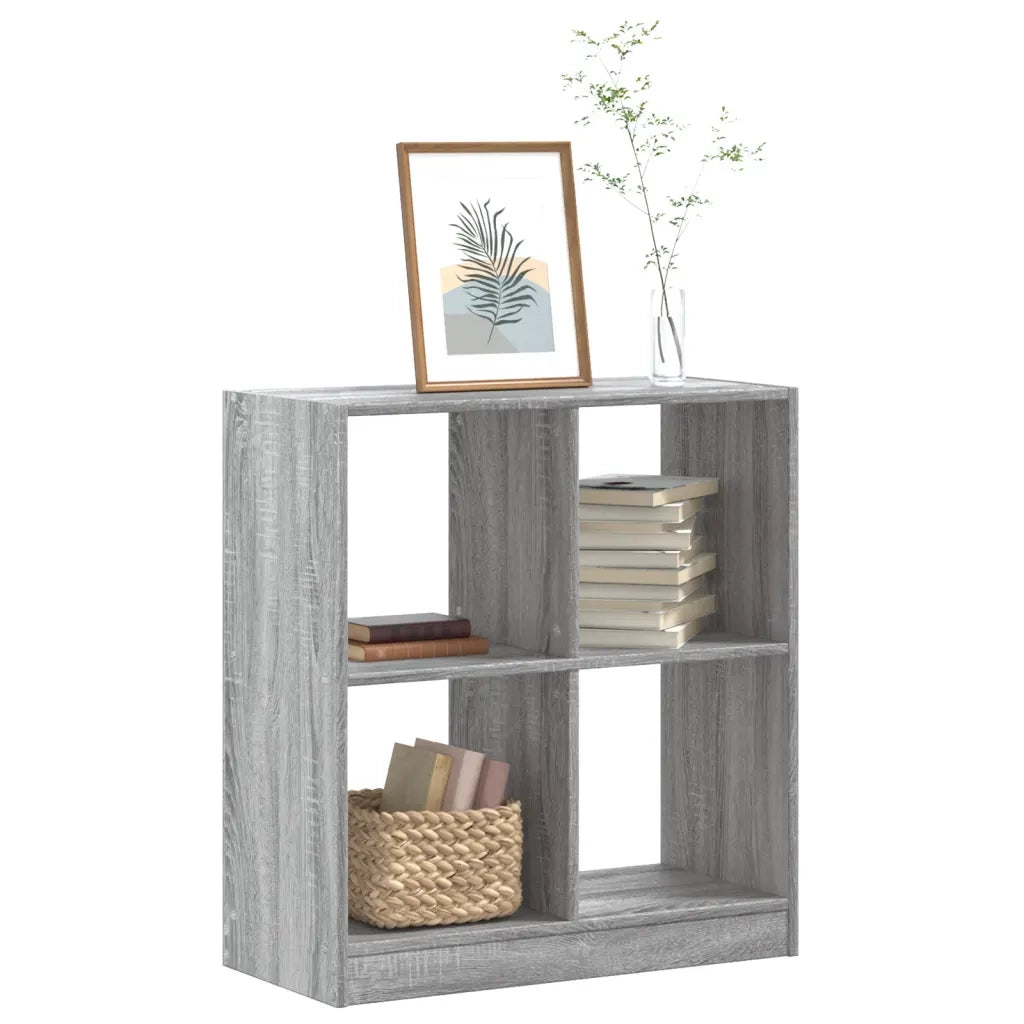 Libreria Grigio Sonoma 68,5x32x75 cm in Legno Multistrato 852812