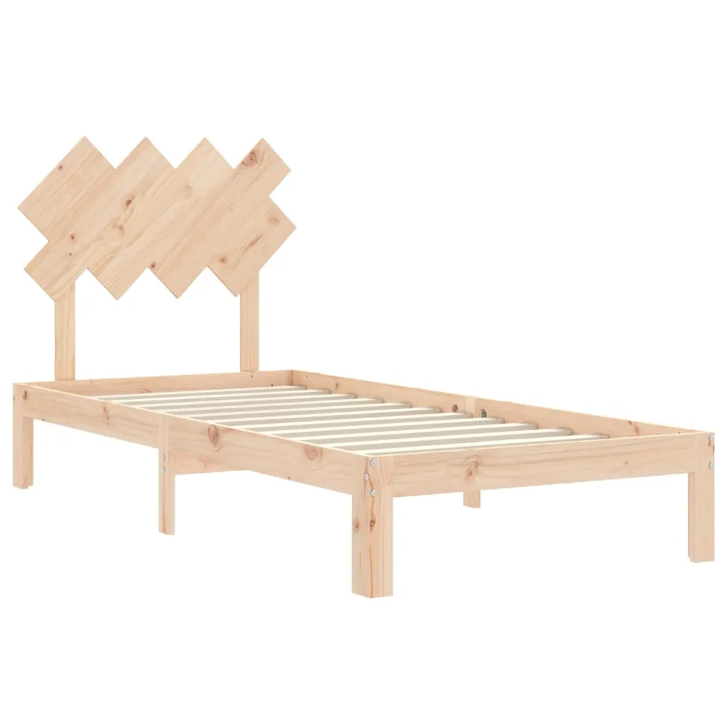 Giroletto senza Materasso-Struttura Letto 90x200 cm in Legno Massello di Pino 793260