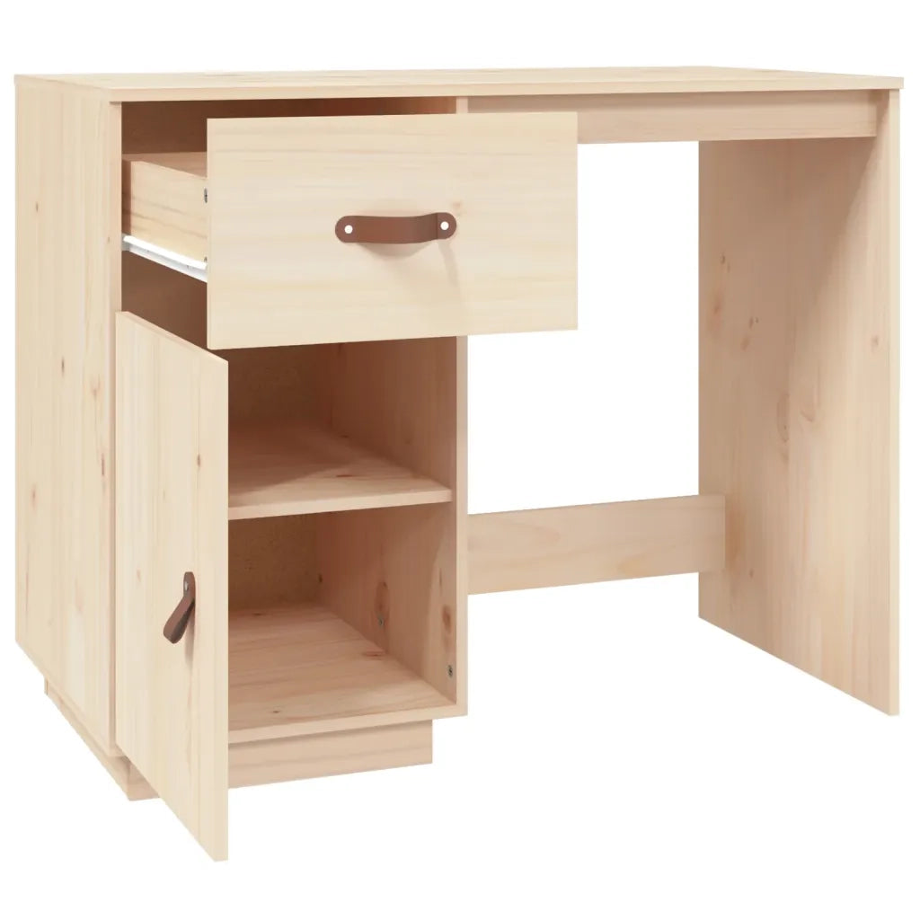 Scrivania 95x50x75 cm in Legno Massello di Pino 820102