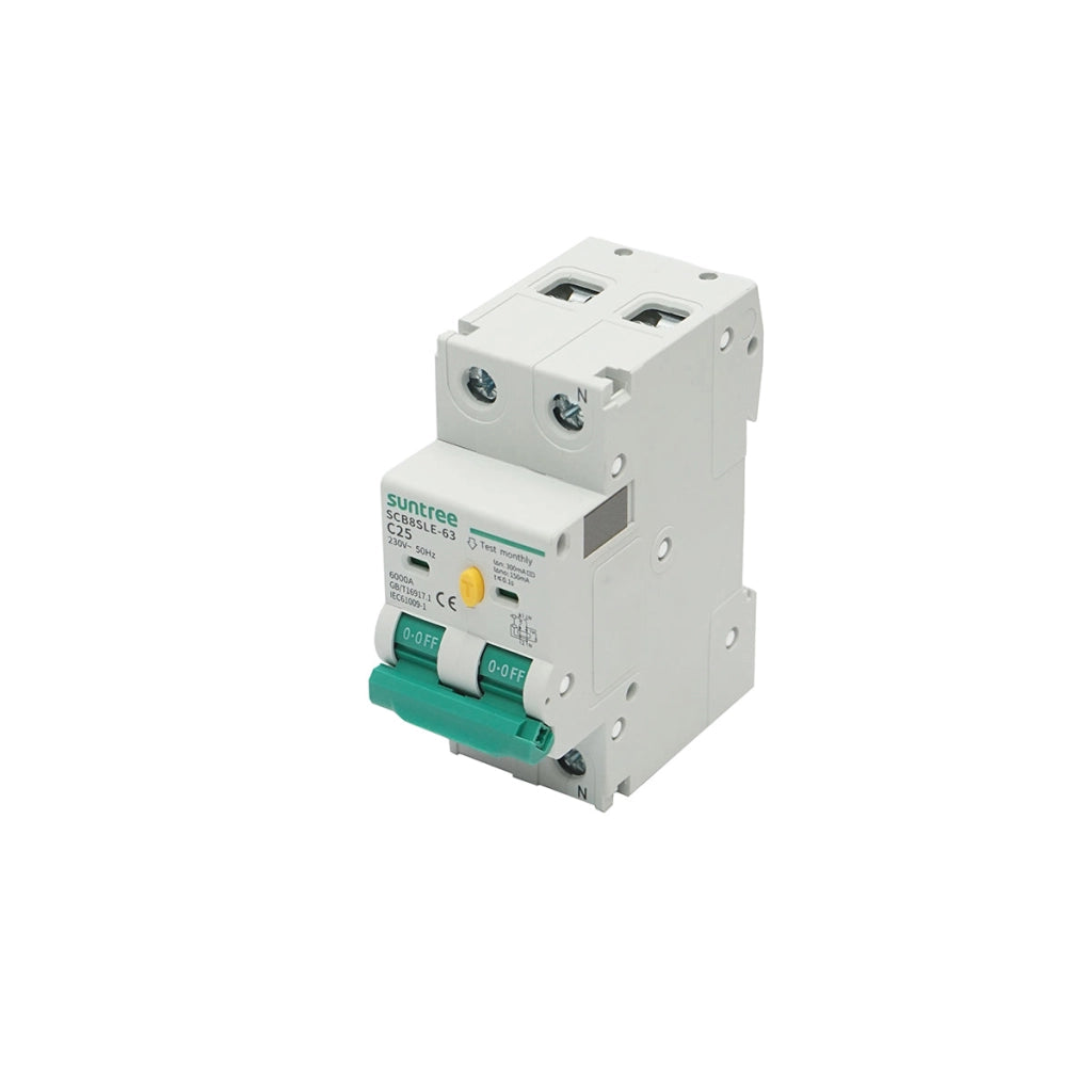 Interruttore automatico tipo 1+N, 25A 400VAC Suntree