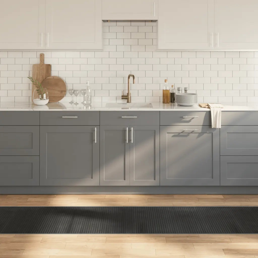Tappeto Rettangolare Grigio 60x300 cm in BambÃ¹