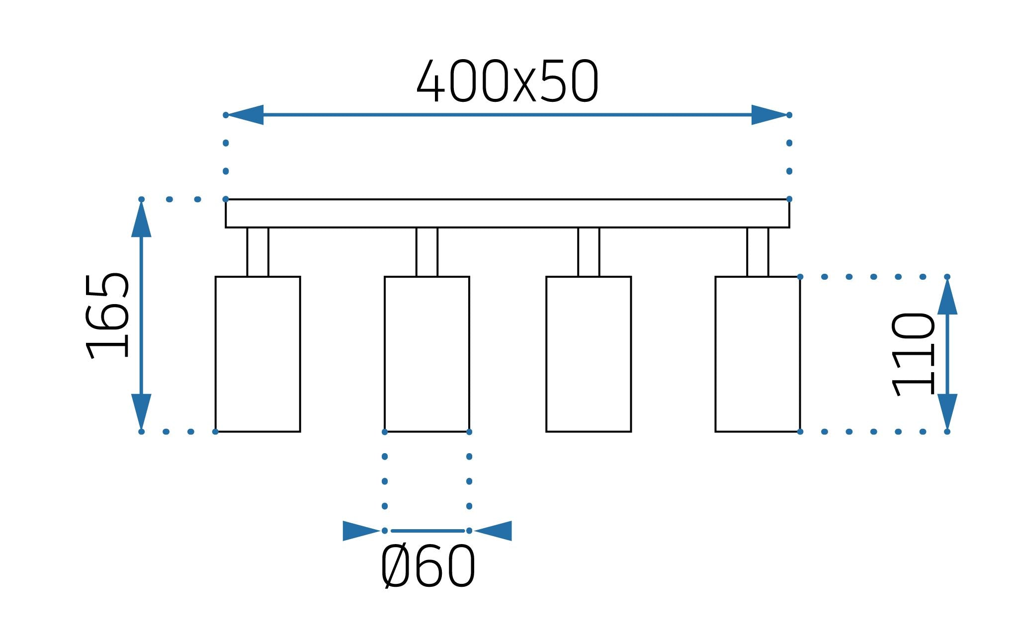 Lampada Da Soffitto / Parete Riflettore Spot APP940-4C