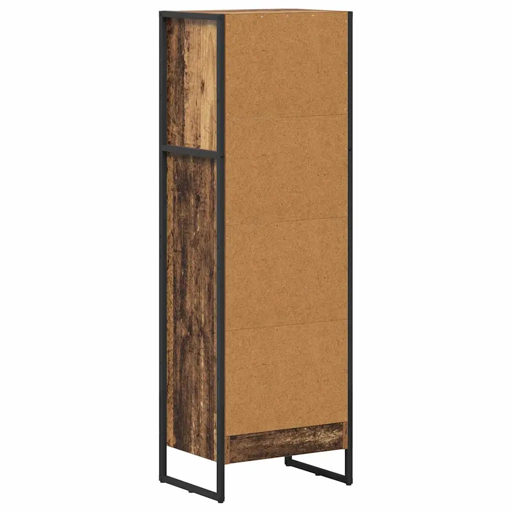Armadio per Libri Legno vecchio 40 x 30 x 121 cm