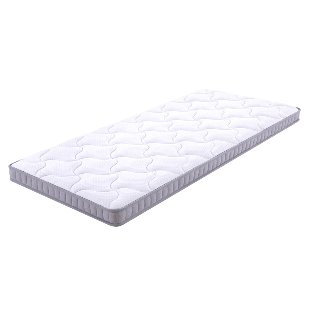 Materasso a molle insacchettate 7 zone con schiuma memory e supporto H3 H4 in schiuma e molle per letto bianco