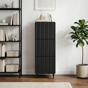 Mobile con Cassetti Nero 33 x 34,5 x 92 cm Legno ingegnerizzato 894386