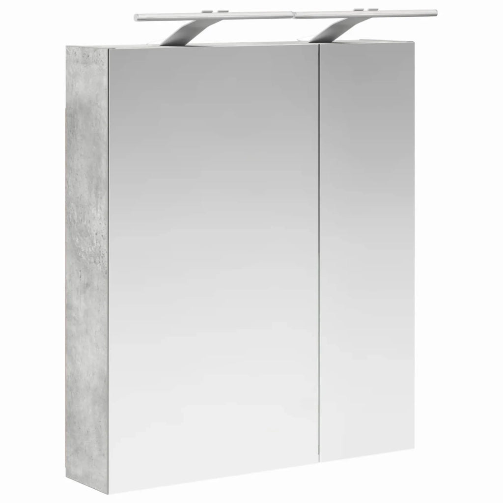 Mobiletto per specchio da bagno con lo scaffale Grigio cemento