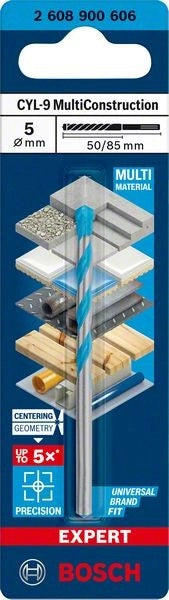 2608900606 - Punta Multimateriale CYL-9 5 x 50mm x 85mm