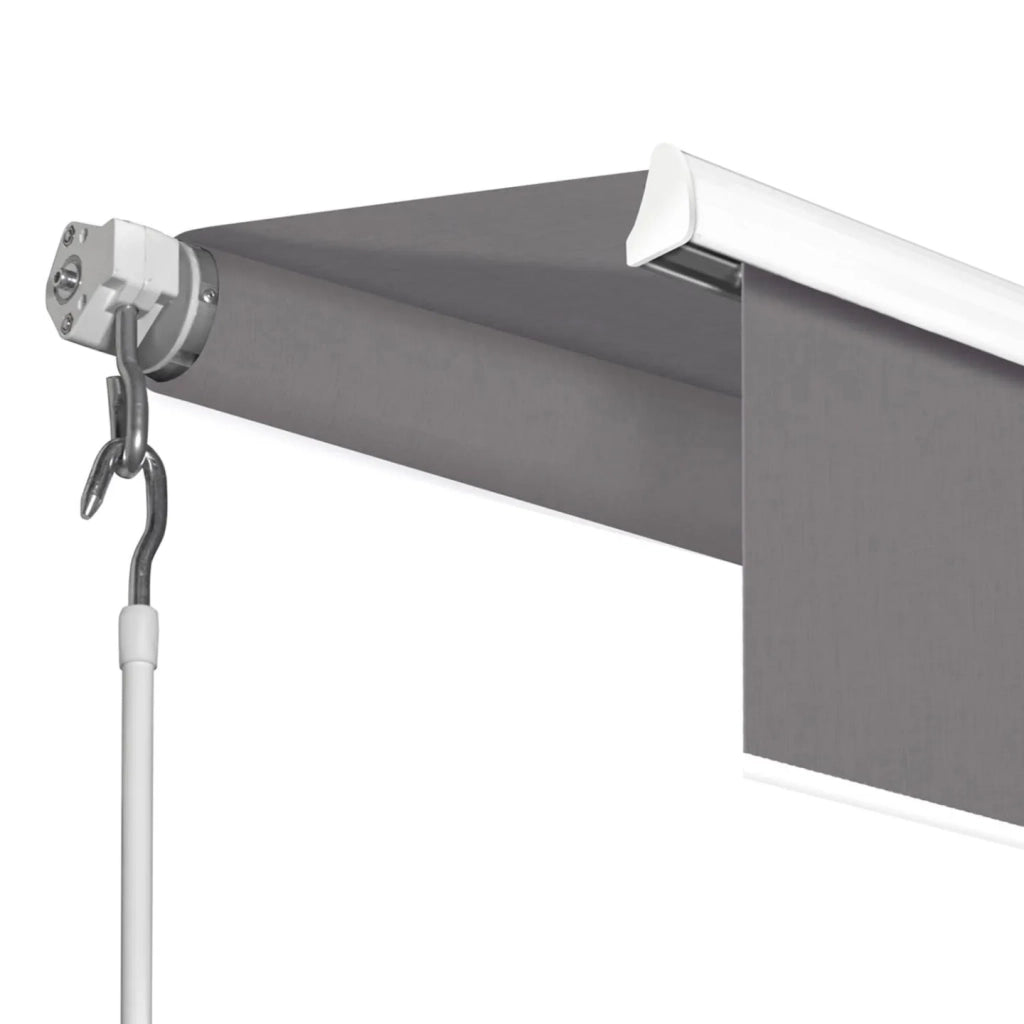 IDMarket - Tenda manuale 3.80x3 M grigio antracite