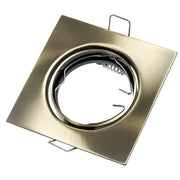 Faretto incasso quadrato ottone GU10 orientabile IP20