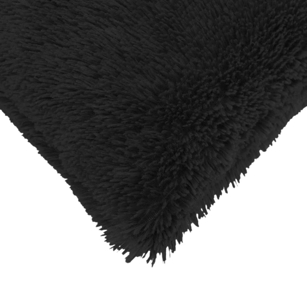 Cuscino con cuscino HEERLEN 6 pz Nero Fleece PV 924034