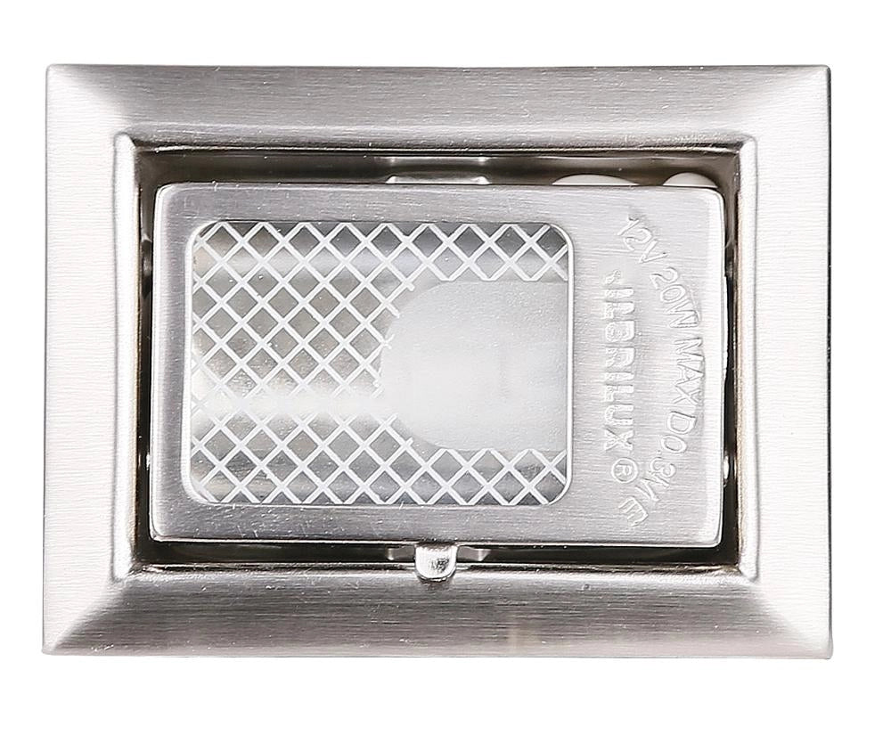 Segnapasso incassato rettangolare 1xG4 alluminio Candellux